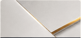 Warm stone material with a fine gold line